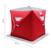 Accessories Vevor Ice Fishing Tent Warm Awning Popup 3person Oxford Fabric Waterproof Windproof Canopy for Winter Fishing Camping Hiking