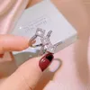Cluster Ringe 925 Silber Luxus Zirkonia Für Frauen Braut Verlobung Hochzeit Schmuck CZ Femmale Zubehör Ganze Finger