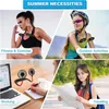 Fans Portable Neck Fan Portable 360 ​​° Cooling Hanging Neck Fan USB CONCHARGABLE PERSONLIG MINI BORDA MINI LUFTEN