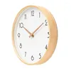 Zegary ścienne z litym drewnem nordyckim zegar nowoczesny design zegarki salonu Dekorca domu kreatywny dom wiejski Sygm