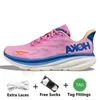 Skor Hoka1 Clifton 8 9 One Sports Trainers Jogging Runnin Shoes Hoka1 Bondi 8 Pink On Carbon x 2 Cloud Ice Water Harbour Gray Women Men Outdoor Tennis Mesh Sneakers