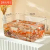 Aquariums Pet Aquarium Box Plastics Ultra-White Organic Glass Explosion-Proof Fish Tank Tablett Small Ecological Water Tank 230617