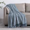 Coperta Coperta morbida e confortevole per divano Coperta lavorata a maglia per soggiorno Tessile Copriletto da viaggio nordico con coperta per condizionatore d'aria R230617