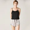 Damen-Nachtwäsche für Damen, weiblich, Sommer, Kunstseide, sexy V-Ausschnitt, Sling-Shorts, zweiteilige Pyjama-Sets, Damen-Pyjama aus Satin, 212906