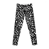 Active Pants Salamander Skin svartvitt av Subgirl Leggings Women's Sports Tennis för