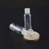 フリップキャップ付き60mlペットのペットボトルメイクアップ用透明な丸い形状ボトル使い捨て手指消毒剤ゲルrtrll
