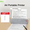 Peripage A40ポータブルA4ペーパープリンターミニインクレスサーマルワイヤレスBluetooth PO印刷機