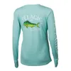 Inne artykuły sportowe Pelagic Gear Kobiety rybackie T-shirt Załóż Załoga długiego rękawu Ochrona UV 50 Koszulka wędkarska Summer Anti-Sweat Outdoor Ubrania 230617