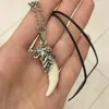 Hanger Kettingen 2023 Punk Cool Brave Ketting Voor Mannen Wolf Tanden Vrouwen Geluk Sieraden Vintage Tand Amulet Choker Geschenken