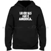 Mäns hoodies liberaler hatar Amerika. Mode av hög kvalitet långärmad tröja Amerika politik suger antifa hillary cl