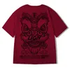 メンズTシャツ夏のメンズプリントトップライオンダンス半袖Y2K Tシャツファッション特大TシャツHARAJUKU HIP HOP TEES STREETWEAR 230617