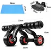 Core Abdominal Trainers No Noise 3 Wheels Roller Home Fitness Equipment Home Exercise Body Arm Cintura Ginásio AB Power Trainer 230617