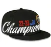 Denvers Nuggets 27 Murray 15 Jokic 22-23 2023 Finals Champions Locker Room 9FIFTY Snapback Hat A11