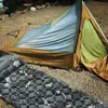 Camp Furniture Hitorhike Uppblåsbar madrassdyna Sovväska Matt Snabbfyllande luft Fuktsäker campingstrand med kuddkudde 230617