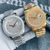 Diamentowe zegarki Męskie automatyczne zegarki mechaniczne 41 mm Sapphire Kobiet Wristwatch Waterproof 904L Stal nierdzewna Montre de Luxe