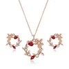 Серьги ожерелья устанавливают элегантные творческие жемчужные наборы из двухкомпонентов