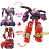 Giocattoli di trasformazione Robot 4 IN 1 Mini Force Transformation Robot to Car Toys Action Figures Mini Force X Deformation Car Airplane Toy 230617