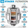 Sets 20 Stages Shower Water Filter Remove Chlorine Heavy Metals Filtered Showers Head Soften for Hard Water Shower Water Purifier