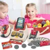 Gry nowatorskie 36PCS Zakupy na rynku kasyła Karta kredytowa Maszyna dzieci Play House Toys Symulacja Atm Model dzieci zabawki edukacyjne 230617