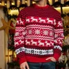 Truien 2023 nieuwjaarskleding vrouwen mannen matching truien kerstfamilie paren jumpers warm dik casual o nek gebreide kleding kerstlook