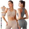 Yoga Outfits 2 Piece Set Women Seamless Sportswear Fitness Clothing Leggings Outfit Tracksuit Active Set M03