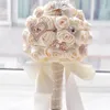 Потрясающие свадебные цветы белые подружки невесты свадебные букеты искусственные розовые свадебные букет свадебные принадлежности Buque de noiva295i
