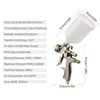 Spraypistolen LVLP Air Spray Gun 600cc Fluid Cup Gravity Feed Air Paint Sprayer Mini Spray Gun for Car Repair Furniture Surface Wall Painting