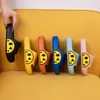 Slipper 2023 Summer Lovely Happy Smiley Face Slippers Kids Indoor Home Children's Boys Girls NonSlip Fashion Sandals Shoes 230617