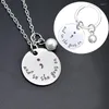 Pendant Necklaces Semicolon. And So She Goes On Keychain Inspirational Semi-colon Movement Stainless Steel Stamped Necklace With A Pearl