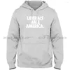 Mäns hoodies liberaler hatar Amerika. Mode av hög kvalitet långärmad tröja Amerika politik suger antifa hillary cl