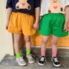 Shorts 1849B Enfants Vêtements Bonbons Couleur Fille D'été Coréen Enfants Pantalon Lavé Coton Garçon 230617