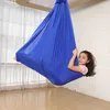 Weerstandsbanden Kinderen volwassen Katoen Outdoor Indoor Swing Hangmat voor knuffelen tot sensorische kindertherapie Zacht elastisch pakket Steady Seat Swing 230617