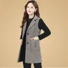 Kvinnors västar vintage ärmlös jacka Kvinnor Spring Autumn Vest Single-Breasted Korean Fashion Coat Cardigan Slim Plus Size Waistcoat