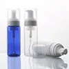 送料無料25pcs/lot 150ml 5オンス空の白い透明な青いプラスチック化粧品石鹸泡