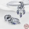 Pedras Preciosas Soltas Fit Original Pulseira Charms Plata De Ley 925 Moon Dream Catcher Beads Para Mulheres Jóias de Aniversário Moda Fina