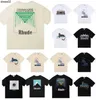 Mens TShirts 2023 Designer Shirt Summer Mens t shirt Womens Rhude Designers For Men Tops Letter polos Embroidery tshirts Clothing Short Sleeved tshirt Large polo shi