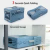 Strollers Portable Cat Cage Foldable Flight Case Kennel for Outing Checkin Box Pet Supplies Breathable Cat Carrier Transport Bag Plastic