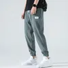 Pantaloncini Pantaloni Ninepoint in seta di ghiaccio traspirante oversize Pantaloni sportivi larghi in lino sottile estivo da uomo Pantaloni da jogging Uomo Streetwear coreano