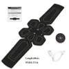 Core Abdominal Trainers Abs Stimulator Muscle Toner EMS Press Trainer Abdomen Electrostimulation USB Charged Fitness Home Workout Toning Belt 230617