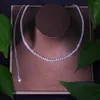 Collier Boucles D'oreilles Ensemble Simple Zircone Et Bracelet Pour Femmes Accessoires De Luxe Charme Bijoux De Mariage Bijoux De Mariée Cadeau De Fête