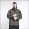 Hunting Jackets Outdoor Tactical Hiking Softshell Jacket Men Multi-pocket Waterproof Windproof Sport Camping