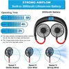 Fans Portable Neck Fan Portable 360 ​​° Cooling Hanging Neck Fan USB CONCHARGABLE PERSONLIG MINI BORDA MINI LUFTEN