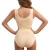 Femmes Shapers Shapewear Coton Bas Entrejambe Boutonné Facile à Enlever Après L'accouchement Serrage Du Ventre Plat Contouring Grand Corset Mince