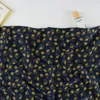 Cachecóis Moda Pequenas Flores Amarelas Impressas Cachecol de Cabeça Muçulmana Feminino Xale de Alta Qualidade e Envoltório Foulard Feminino Estolas Hijab