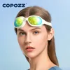 COPOZZ Schwimmbrille Männer Frauen Erwachsene Schwimmbrille Professionelle Antibeschlag-Pool-Schwimmbrille Brillen -1,5 bis -7 230617