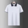 Letnia marka ubrania luksusowe designerskie koszule polo casual polo paski splicingfashion wąż pszczoła haft haft thirt high Street Mens Polos