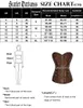 Kvinnors tankar SD Kvinnor Steampunk Corset Strapless Sweetheart Neck Body Shape Costume