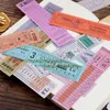 Styles Retro Antique Ticket Series Memo Pad Sticky Notes Taggar ord fraser klistermärken Notepad etikett