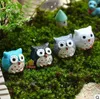 Mini Owls Micro Landscape Miniature Decoration Harts Figurin Plant Pot Fairy Garden Ornament 1221080