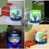 Tanks 20cm 5l Small Acrylic Desktop Fish Tank USB mini table de réservoir d'aquarium décorer le LED Light Pump Filtre Sponge Mini Neverelse